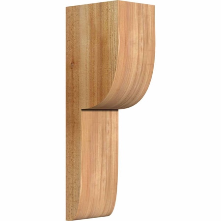 Ekena Millwork Crestline Rough Sawn Corbel, Western Red Cedar, 6"W x 8"D x 24"H COR06X08X24CRE00RWR